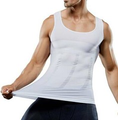 Men’s Slimming Vest Body Shaper Abs Abdomen Compression Shirt Workout Tank Tops