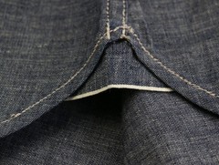 Lee 101 ’50s Western Shirt Men’s Sizes Kaihara Japanese Selvedge Denim 7 oz. Dry