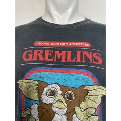 Gremlins Gizmo Choose Your Own Adventure Movie Gray T-Shirt Men’s MEDIUM