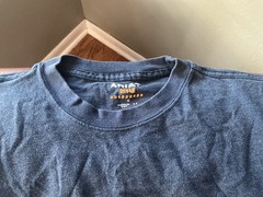 Ariat Rebar Mens T Shirt, Size L/G , Pocket, Short Sleeve, logo
