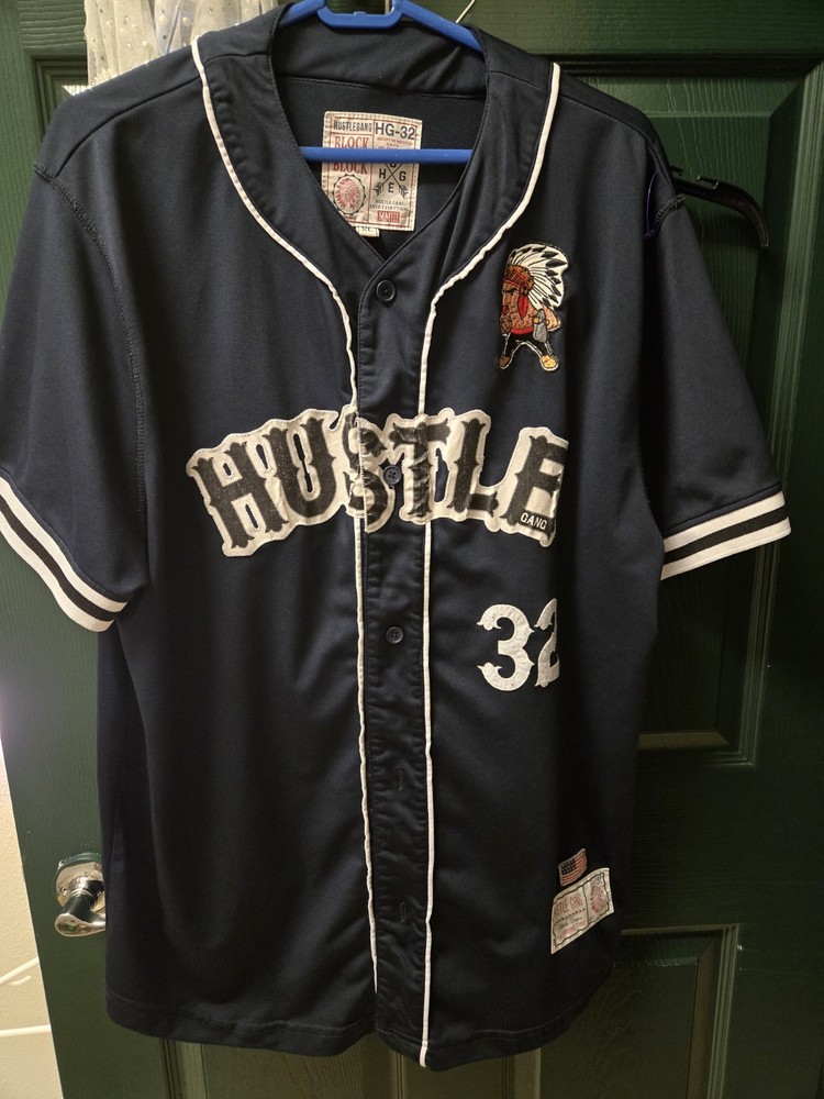 Hustle Gang baseball jersey,” “HG-32,” T.I. Grand Hustle streetwear hip hop
