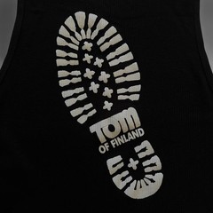 Vintage 90’s Tom of Finland Boot Print LGBTQ Gay Leather Tank Top. Size XL.