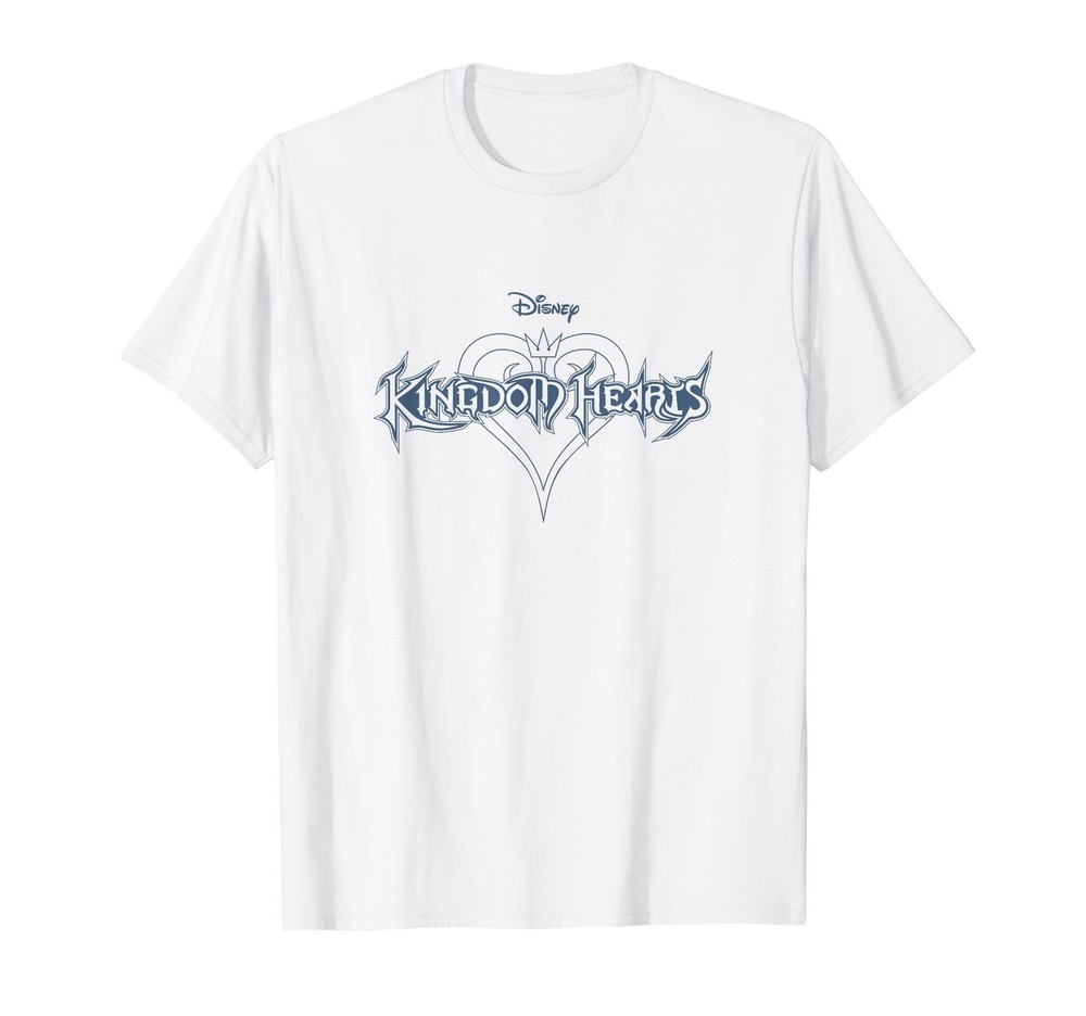 Kingdom Hearts Crown Hearts Logo T Shirt