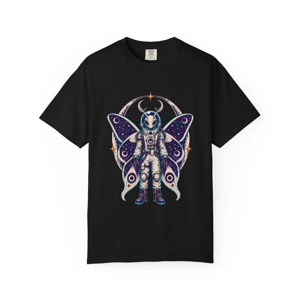 Alien Moth Astronaut Graphic T-Shirt