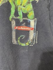 Vintage 1997 Budweiser Iguana We Could’ve Been Huge T-Shirt Size Large