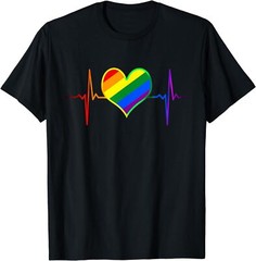 Pride Heart Beat Pulse LGBTQ Community Pride Unisex T-Shirt