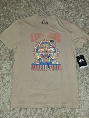 LEE Men’s Size Med Graphic T-Shirt Short Sleeve ‘Lee Jeans World Tour’ (Eb27C)