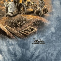 90’s The Mountain Shirt Men XXL Train Engine Ted Blaylock Tie Dye Locomotive