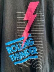 Vintage 1990 SCIMED Rolling Thunder Black USA Screen Stars Best T-Shirt Size XL
