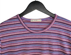 Marine Layer Men’s Re-Spun Crew T-Shirt M/L Multicolored Striped Stretch Crew