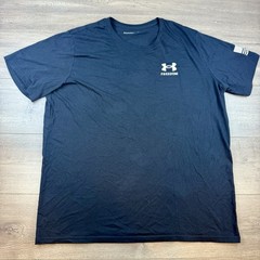 Under Armour UA Freedom Flag Short Sleeve T-Shirt Men’s 3XL Black Loose Fit Crew
