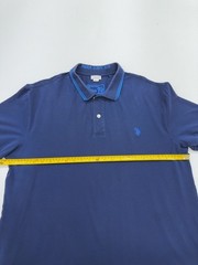 U.S. Polo Assn Mens Blue Polo Shirt Slim Fit XXXL Cotton Blend Condition