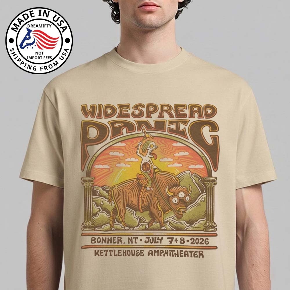 Widespread Panic Bonner Montana 2026 Kettlehouse Amphitheater July 7 8 T-Shirt