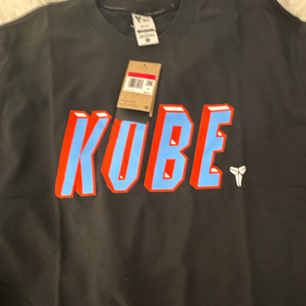 Nike Dri-FIT Kobe Bryant KOBE Graphic Print Black Crew Neck T-Shirt Mens L
