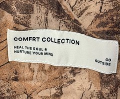 Comfrt Collection Camo T-Shirt Large High Sierra Brown Oversized Cotton Tee NWT