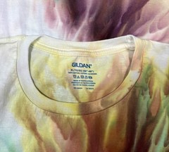 Handmade Ice Tie Dye T-Shirt XL Mens Womens Soft Cotton Blue Gravity Spiral
