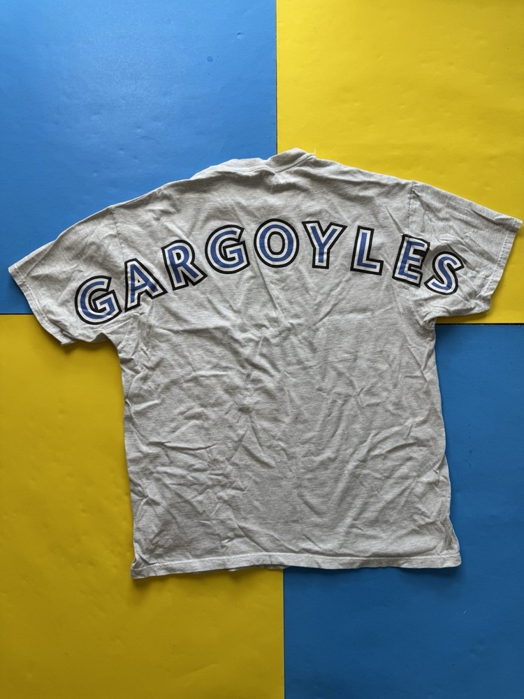 Vintage 90s Gargoyles Sunglasses Eyewear T shirt Gray XL Huge Back Graphic