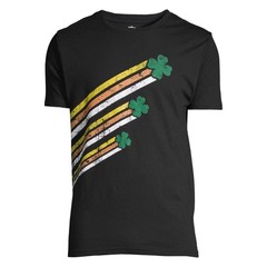 Way To Celebrate Men’s St Patrick’s Day ” Racing Slant” Black Tee Size L (42-44)