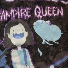 Adventure Time T Shirt L Marceline VAMPIRE QUEEN Rock Guitar Band Tee Finn Jake