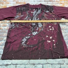 Request Shirt Adult Extra Large Red Y2K Dragon Vintage Graphic Tee Mens