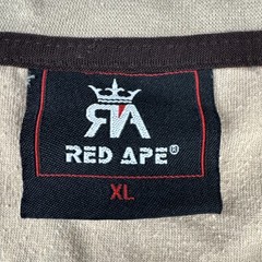 Red Ape Mens Graphic T-Shirt XL Tan Cotton Blend Streetwear Eagle Crest Tee