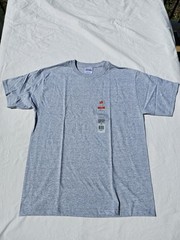 Hanes Grey Short Sleeve T- Shirt M 50/50 Cotton Blend