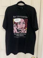 Roy Lichtenstein Bellagio Gallery Steve Martin Art Tee 2001 Pop Art Rare