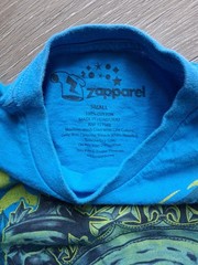 Zapparel Skulls Blue T-Shirt Short Sleeve 100% Cotton Size S Small; RN# 117508