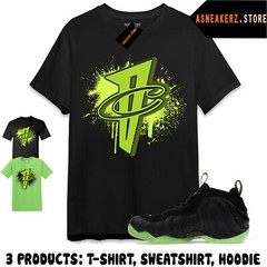 Tee Shirt Matching Foamposite One Black Volt Match Sneaker Number 1 Cent Penny