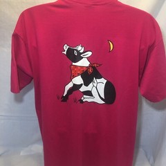 Vintage Shirt XL Fruit Loom Best Single Stitch Colorado Pink Cow Graphic 90s