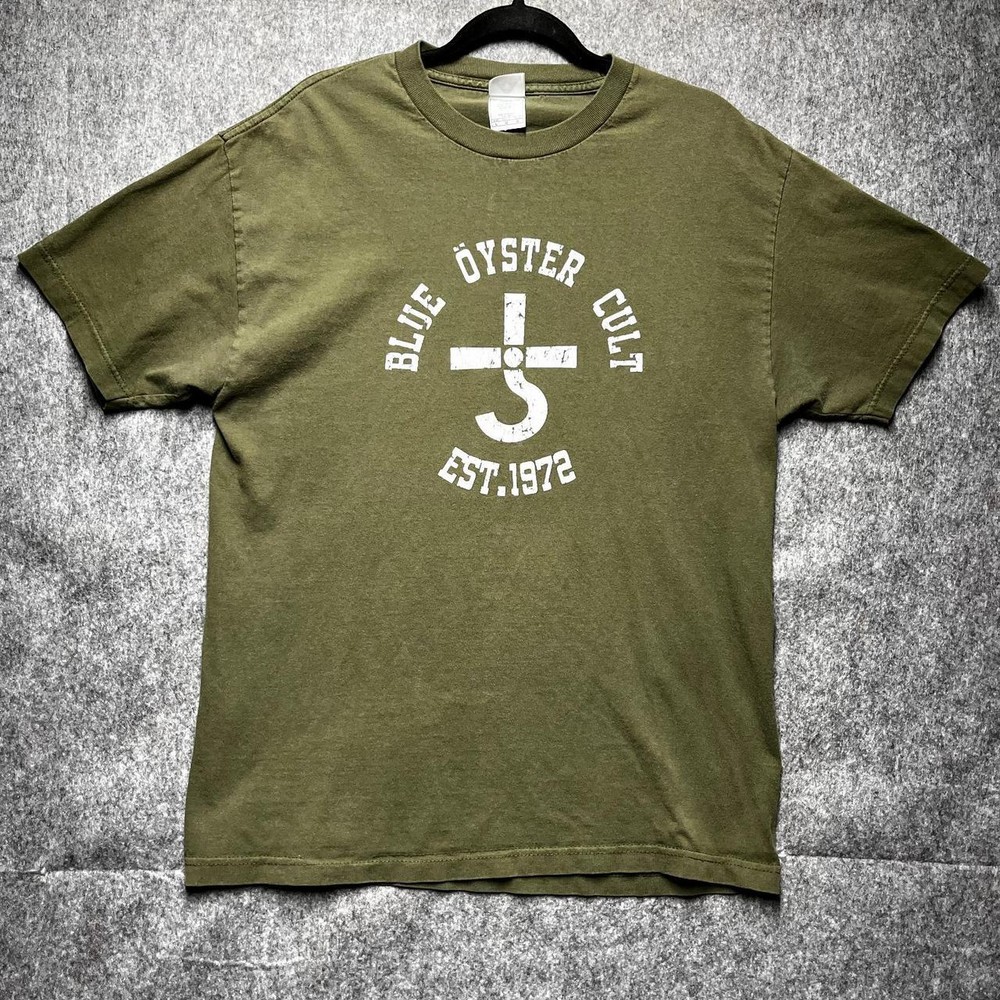 Blue Oyster Cult Est. 1972 Green T-Shirt retro Style logo tee Unisex tee NH19496