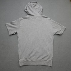 American Eagle Hooded T-Shirt Men’s Size S Gray Short Sleeve Drawstring