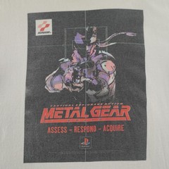 Vintage Metal Gear Solid Mens XL (23X28) Video Game Shirt 1998