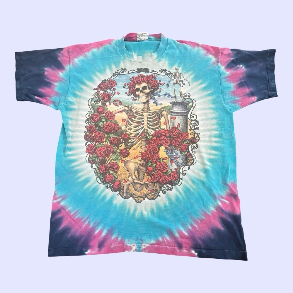 Vintage 1995 Grateful Dead 30 Years Concert Tour Tie Dye T-Shirt XL