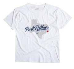 Port Arthur Texas TX Tex T-Shirt MAP