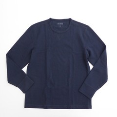Mack Weldon Mens Shirt Navy Waffle Knit Long Sleeve Cotton Blend Size XL