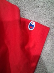 Champion Classic Jersey Script T-Shirt Scarlet Size Large