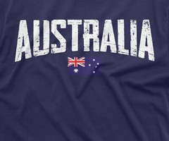 Australia Aussie T-shirt OZ Flag Patriotic nationality Tshirt Mens Tee Shirt