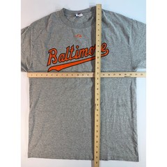Majestic Baltimore Orioles Adam Jones 10 Gray MLB Player T-Shirt Mens XL
