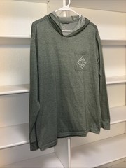 Salty Crew Men’s Green Premium Technical LS Hoodie XL Missing Drawstring