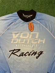 Von Dutch brand long-sleeve motorcycle jersey black Men’s Size 1xL NWT