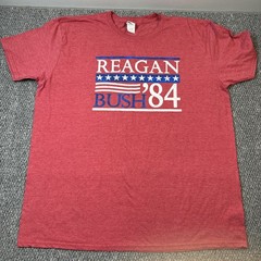 Retro Ronald Reagan George H.W. Bush ‘84 T-Shirt Size XXL 1984 Election Campaign