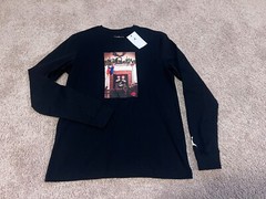 Nike Air Jordan i 1 Santa Claus chimney Christmas long sleeve t shirt white 2XL