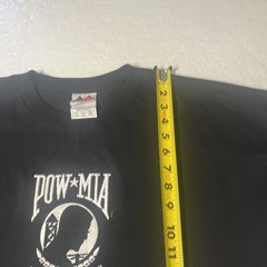POW MIA You Are Not Forgotten Embroidered Shirt Mens Size 2XL Black