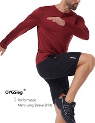 6 Pack Men’s Quick Dry Long Sleeve Shirts UPF 50+ UV Sun Protection SPF Moist…