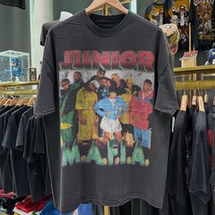 90s Junior Mafia Get Money Aged T-Shirt Black XXL