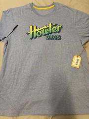 NEW Howler Bros Men’s Logo Select T Howler Electric Shirt 50/50 Size Large Blue