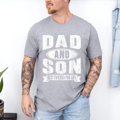 Dad and Son Best Friends for Life Matching Family Father Day T-Shirt