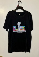 Unisex Adult Medium Black Super Bowl LX Short Sleeve T Shirt, NWOT 2026
