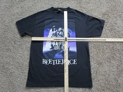 Beetlejuice Shirt Mens Medium Black Graphic Horror Movie Halloween
